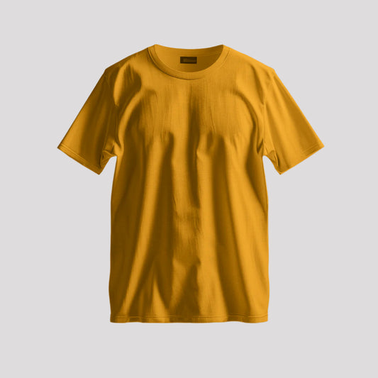 Plain Golden Yellow Oversized T-Shirt