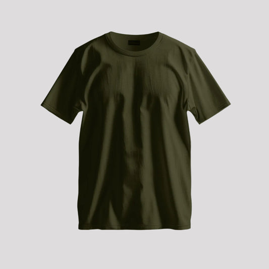 Plain Olive Green Oversized T-Shirt