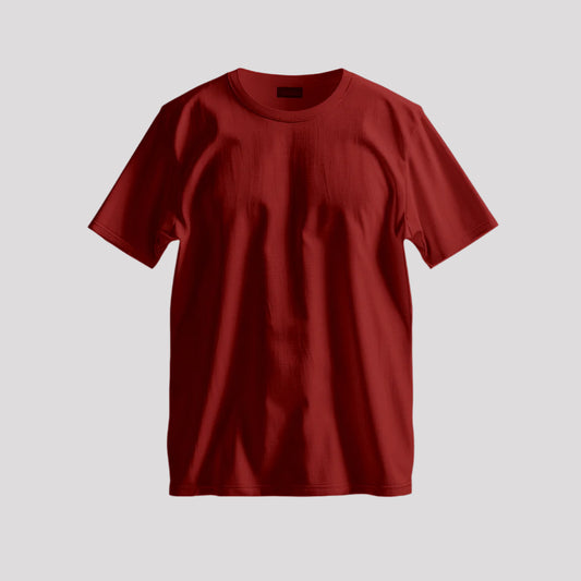 Plain Red Oversized T-Shirt